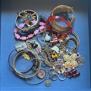 Collection of miscellaneous fashion jewelry lot . All wearable